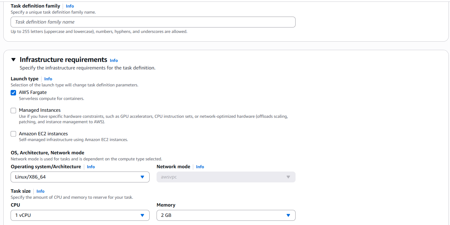 Configure Fargate Resources